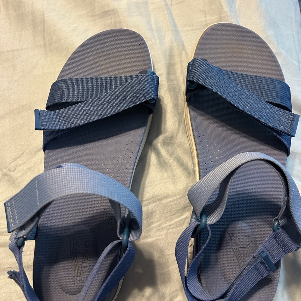 Dansko Blue Strappy Sandals